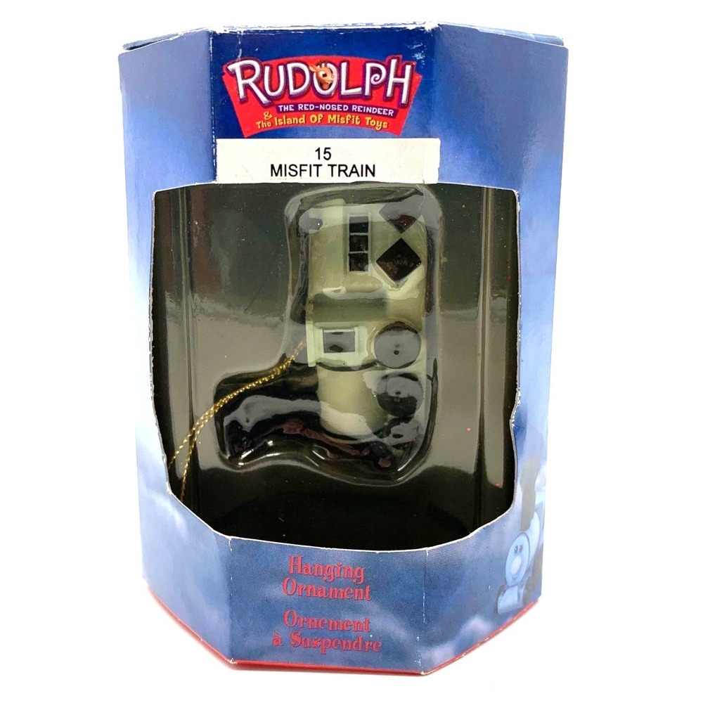 1999 Enesco Rudolph Island of Misfit Toys Train Mini‎ Figurine Ornament 857890
